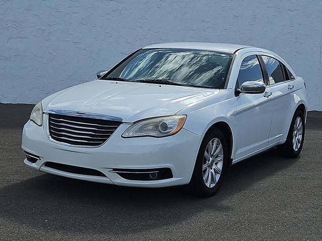 2013 Chrysler 200 Limited in Bright White Clearcoat — front three-quarter view