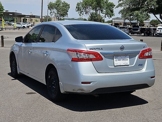 2013 Nissan Sentra — rear three-quarter view