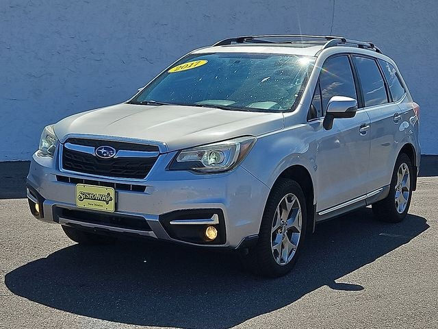 2017 Subaru Forester 2.5i Touring in Ice Silver Metallic — front three-quarter view